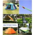 thumbnail image 2 of 5mm Reflective Cord Tent Guide Rope with Aluminum Adjuster,for Camping Hiking Awning, Black, 6PCS, 2 of 5