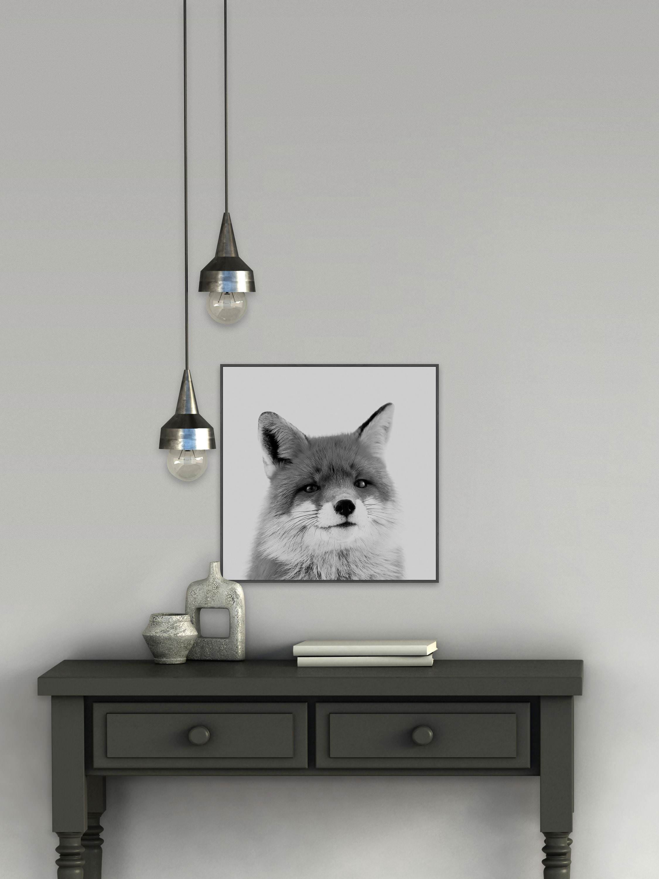 Handsome Fox Floater Framed Painting Print on Canvas