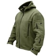 thumbnail image 2 of Futezty Winter for Men Outdoor Warm Inner Liner Fleece Cold Proof Solid Color Hooded Jacket, 2 of 4