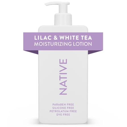 Native Moisturizing Hand & Body Lotion, Lilac & White Tea, Paraben Free, for Women and Men, 16.5 fl oz