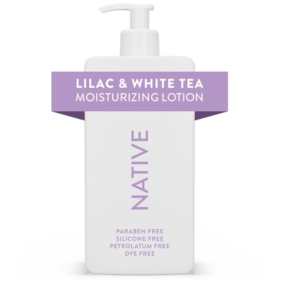 Native Moisturizing Hand & Body Lotion, Lilac & White Tea, Paraben Free, for Women and Men, 16.5 fl oz