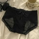thumbnail image 2 of Bragas sexis hoksml para mujer, de algodón, de cintura media, con parches, transpirables, cómodas, a prueba de fugas, en liquidación., 2 of 2