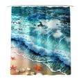thumbnail image 6 of Bathroom Sets Bathroom Waterproof Shower Curtain Liner Shower Curtain Sets with 12 Hooks (Bath Mat , U Shape Toilet Pedestal Rug, Toilet Seat Lid Cover) Home Decor, 6 of 9