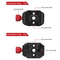 thumbnail image 4 of Quick Release Clamp Adapter Set with Quick Release Plate Arca Swiss with 1/4 & 3/8 Inch Screw Hole Aluminum Alloy for Tripod Monopod Ballhead, 4 of 8