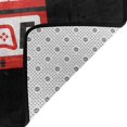 thumbnail image 2 of DouZhe Red Eat Sleep Games Tags Pattern Area Rugs Non-Slip Machine Washable Floor Mat, Eat Sleep Games Tags Old School Stickers Style Carpet Doormat, 63x48 inches, 2 of 6