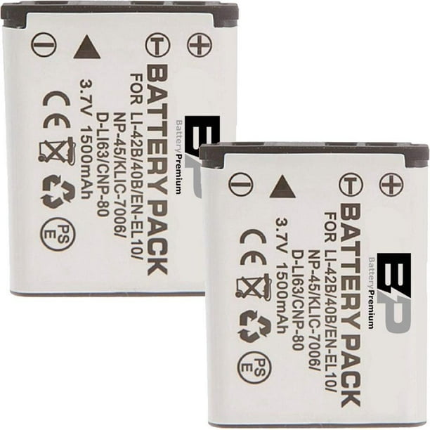 BP 2 Pack NP45A NP45B NP45S Batteries Compatible with Fujifilm