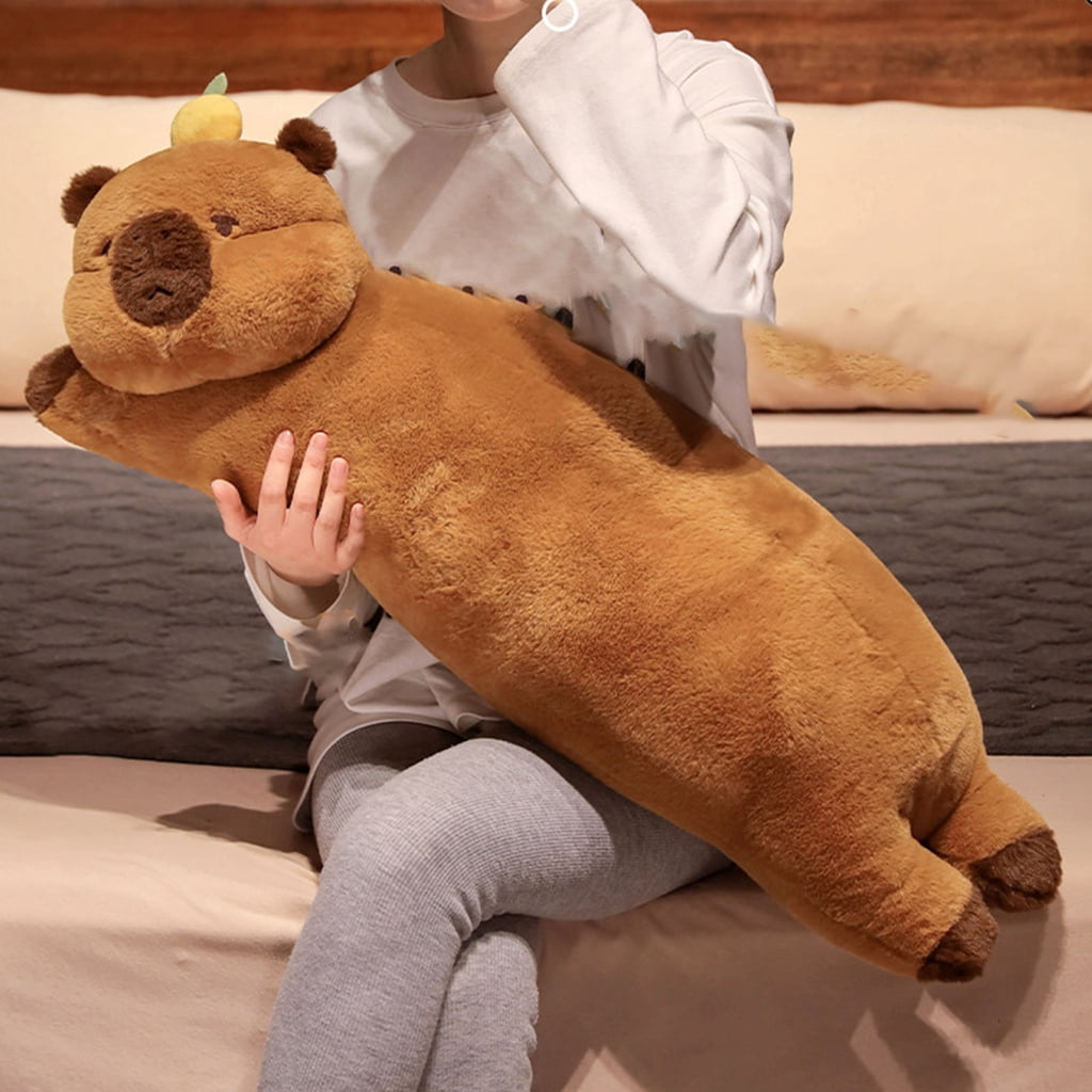 CIYISON Soft And Supportive Long Capybara Pillow Stuffed Plushies For Enhances Relaxation Suitable For Any Age Group