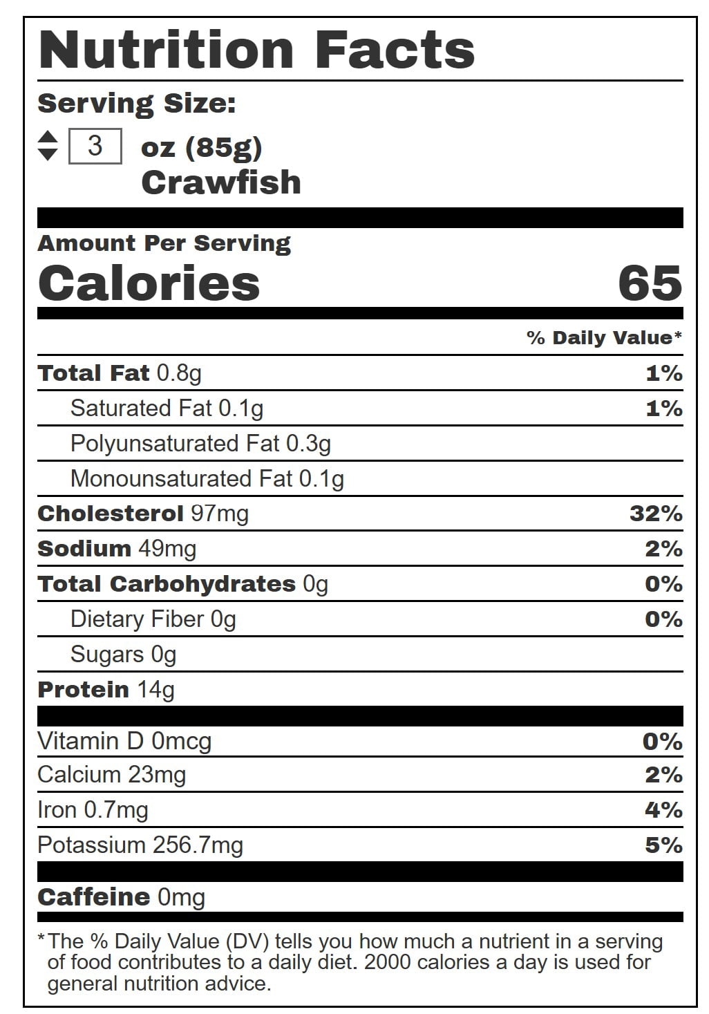 Today Gourmet – Crawfish Tail Meat - Imported - (5) 1lb. Packages (Frozen)