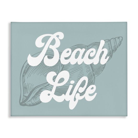 Stupell Industries Cottage Beach Life Retro Shell Canvas Art, 20 x 16, by Lil' Rue