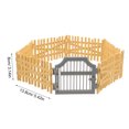 thumbnail image 4 of AURARMLET 1 Set of Simulation Fence Plastic for Indoor Decoration Realistic Design, 4 of 5