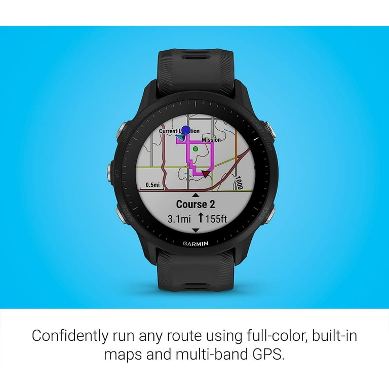  Garmin Forerunner 955 Solar (Black) Running & Triathlon  Smartwatch Travel Bundle - Touchscreen, Multi-Band GPS, & Training Status  with Watch Charging Base & 6Ave Travel Kit : Electronics