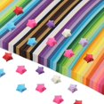 thumbnail image 1 of 2060 Hojas de Papel de de Estrella, Tira de Papel de 27 Colores Surtidos, Tiras de Papel de DecoracióN de Color SóLido de de Doble Cara, 1 of 5