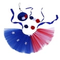 thumbnail image 2 of Falda Patriótica para Mascotas: Vestido Rojo, Blanco y Azul para El Día de La Independencia para Perros y Gatos Pequeños con Cintura Elástica, Estilo Tutú., 2 of 7