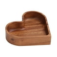 thumbnail image 1 of Wooden Serving Platters Tray Unique Heart Shaped Tray Versatile Farmhouse Decor, 1 of 9