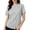 Light Gray, variant on NMMUED Womens Workout Tops Mesh Athletic Shirts Short Sleeve Quick Dry Cooling Ice Silk T Shirts Crew Neck Breathable Gym Running Activewear Basic Tees Summer Clothes Black L