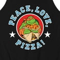 thumbnail image 3 of Teenage Mutant Ninja Turtles - Peace Love Pizza - Men's Jersey Tank Top, 3 of 5
