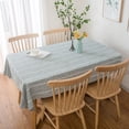thumbnail image 3 of Enova Home  54"x 78" High Quality Rectangle Cotton and Polyester Tablecloth Light Grey Single, 3 of 5
