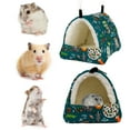 thumbnail image 4 of Small Animals House Small Pet Hamster Hanging Bed House Hammock Cute Winter Warm Fleece Guinea Pig Hedgehog Chinchilla Bed, 4 of 8