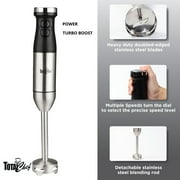 Total Chef Variable Speed Immersion Blender with Turbo Boost, 225 Watts