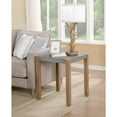 thumbnail image 4 of Alaterre Furniture Newport 21" Square Faux Concrete and Wood End Table, 4 of 6