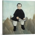 thumbnail image 1 of ARTCANVAS Boy On The Rocks 1897 Canvas Art Print by Henri Rousseau - Size: 26" x 26" (1.50" Deep), 1 of 9