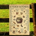 thumbnail image 4 of Retro Meta Kitchen Witchery Poster Abc's of Kitchen Witch Poster Smudge Sticks Witches Poster Witches Magic Knowledge Poster Witch Knowledge Poster 8X12 inch-Tin Painting, 4 of 14