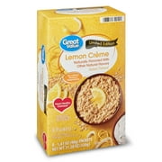 Great Value Instant Oatmeal, Lemon Creme, 8 - 1.41 oz Packets