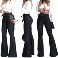 thumbnail image 4 of Minnieouse Pantalones vaqueros de pierna ancha para mujer, pantalones de cintura alta, pantalones vaqueros de primavera de Color sólido para Type2 NO2, 4 of 6