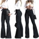 thumbnail image 5 of Minnieouse Pantalones vaqueros de pierna ancha para mujer, pantalones acampanados de cintura alta, pantalones vaqueros informales de realce de Prendas para la parte inferior del cuerpo Negro L, 5 of 6