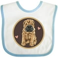 thumbnail image 3 of Inktastic Chinese Shar-pei Dog Art Girls Baby Bib, 3 of 4