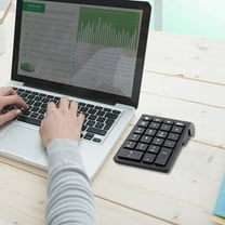 22Keys Numeric Keyboard 2.4G Wireless Mini Portable Ergonomic Digital Numpad with USB Receiver for Office Laptop