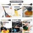 thumbnail image 7 of Lux Decor 35 Piece Kitchen Utensils Set - High Heat Resistant Wooden Handle Silicone Cooking Utensils Set, BPA Free Nonstick Cookware,Dishwasher Safe kitchen utensils - Gray, 7 of 7