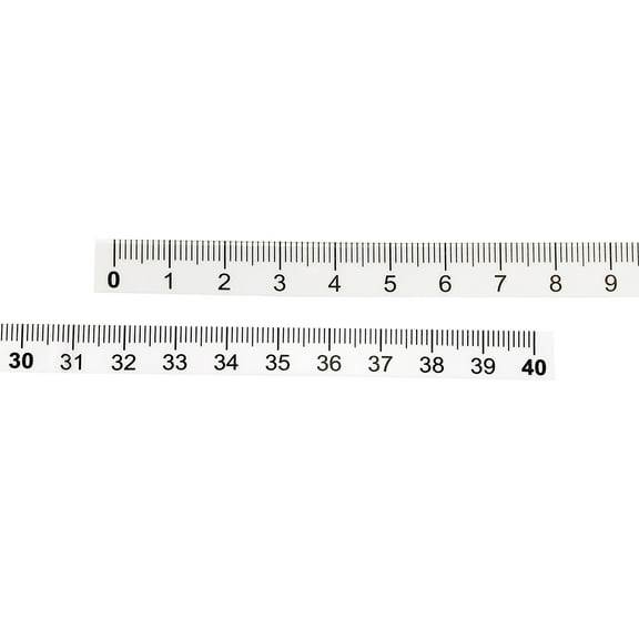 Uxcell Adhesive Ruler, 10 Pack 40cm Backed Tape Measure Waterproof for Workbench Sewing Table,Transparent