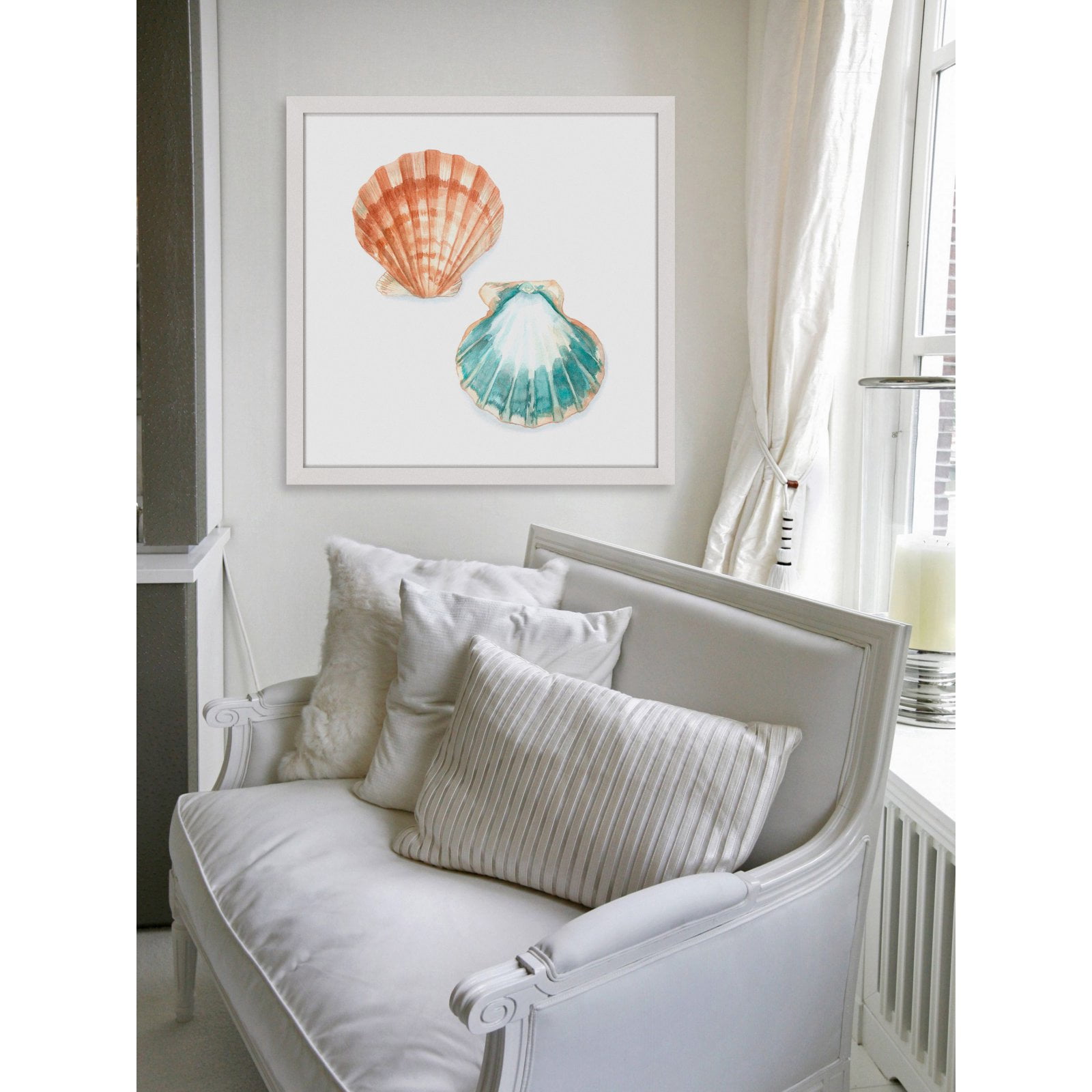 Marmont Hill "Watercolor Shells I" Framed Painting Print