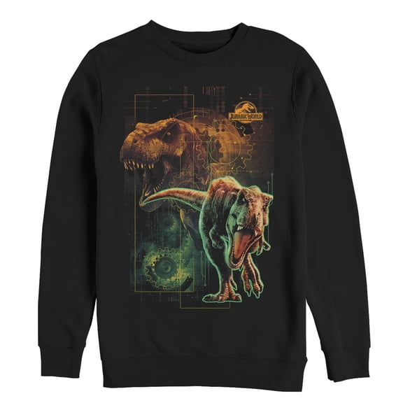 Men's Jurassic World: Fallen Kingdom New Predator Dinosaur Sweatshirt Black Small