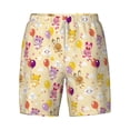 thumbnail image 4 of Lsque Mens Swim Trunks Rabbit And Balloon Pattern - Bathing Suit Compression Liner - Beach Swim Shorts Swimwear - (S-3XL) - Stretch Quick Dry -Large, 4 of 9