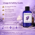 thumbnail image 6 of Lavender Essential Oil – 8 fl oz (237 ml) Plastic Bottle w/Cap – 100% Pure Essential Oil - GreenHealth, 6 of 7
