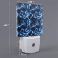 thumbnail image 2 of Honeii Blue Lightning Print LED Night Light with Light Sensor, Night Lights Plug Into Wall,Ideal for Bedrooms and Hallways-US, 2 of 7
