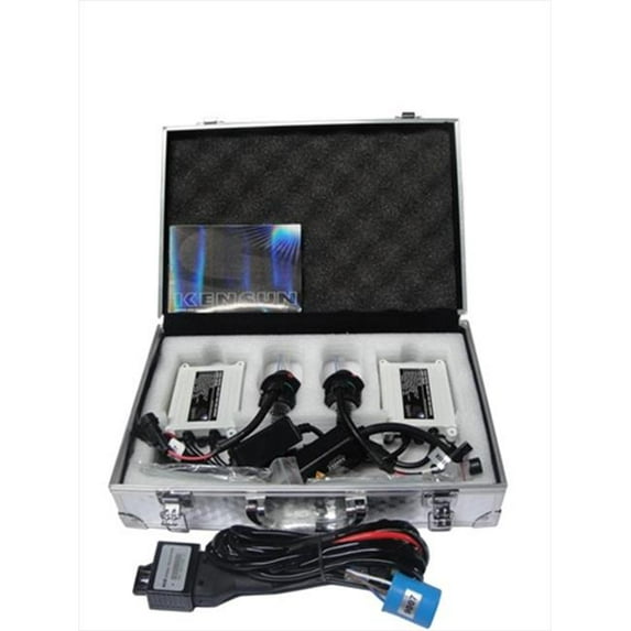 Kensun UN-K-Slim Kit-H4 S-43K HID Xenon Single-Beam 4300K 35W AC Slim Kit, Bright White Yellow Tinge