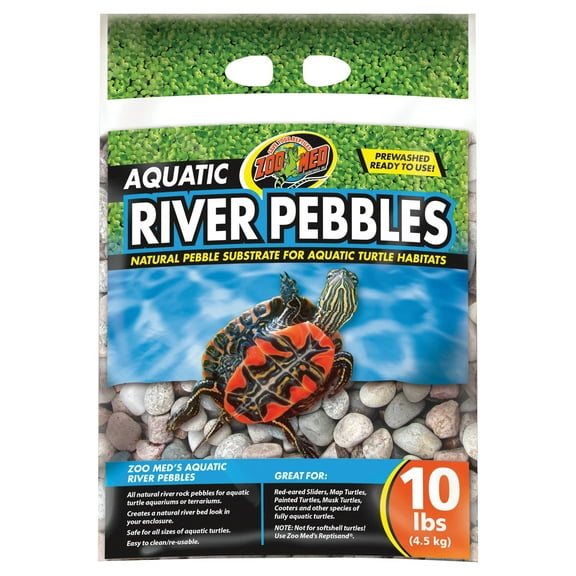 AQUATIC RIVER PEBBLES FOR AQUATIC TURTLE HABITATS