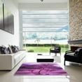 thumbnail image 7 of Ahgly Company Machine Washable Indoor Square Transitional Dark Magenta Purple Area Rugs, 8' Square, 7 of 7