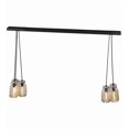 thumbnail image 2 of Meyda 145076 48 in. Mason Jar 6 Light Island Pendant, Textured Black, 2 of 7