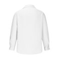 thumbnail image 4 of New Men's Casual Cotton And Linen Long Sleeve Shirt Solid Lapel Hidden Button Fashion Comfortable High Street Top Men's Clothes Breathable Lapel Top, 4 of 6