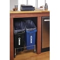 thumbnail image 4 of Slim Jim Under-counter Trash Can With Venting Channels 13-gallon Gray Fits Under Desk/cabinet/sink Pack Of 1, 4 of 9
