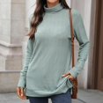 thumbnail image 6 of EDFBUYKRS Womens Button Down Shirts Long Sleeve V Neck Blouse Tops with Pocket M, 6 of 8