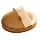 thumbnail image 1 of Cama cueva para gatos, cama para gatos con forma de pantuflas, suministros para mascotas, tienda de campaña suave y cálida para gatos, nido , MarrÓn, Marrón, 1 of 9