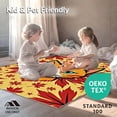 thumbnail image 4 of ODIKA 5'x7' Machine Washable Non-Slip Area Rug, Spooky Cat Portrait Embroidery Hook Kit Halloween Themed Crochet Project High Traffic Rug, Yellow, 650109, 4 of 5
