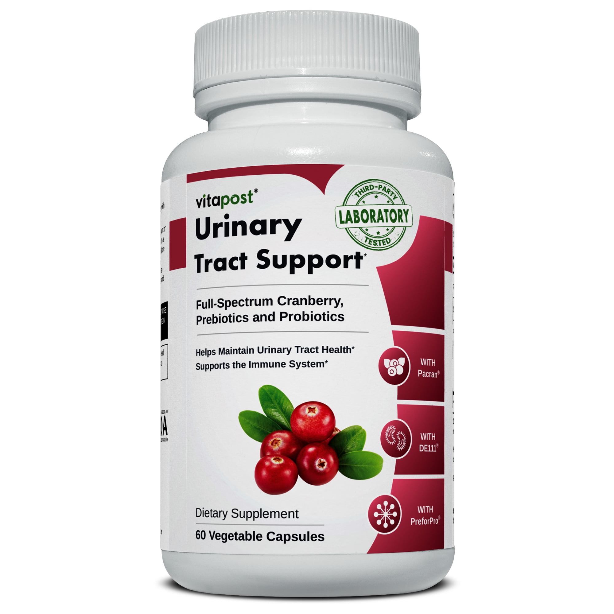 VitaPost Urinary Tract Support with Cranberry, Prebiotics & Probiotics