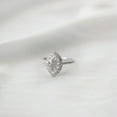 thumbnail image 4 of Cora Jewellery 1.5CT Marquise Moissanite Halo Engagement Ring For Women, 14K White Gold, 4 of 8