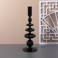 thumbnail image 4 of Glass Candlesticks Holders, Retro Glass Candle Holder for Taper Candle Table Centerpiece, 4 of 5